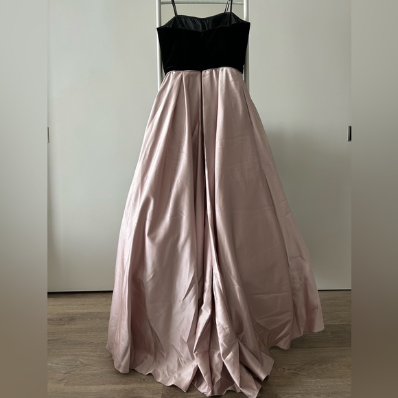 David’s Bridal Black & Pink Gown - Picture 3 of 3